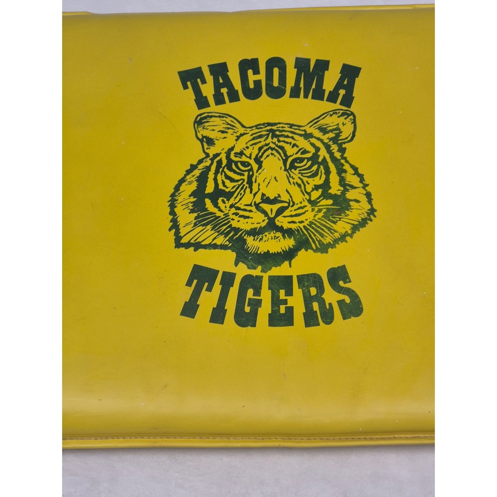 Stadium Seat Cushion Tacoma Tigers Yellow Vintage Padded Bleacher Pad 15x15